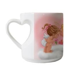 Mug anse coeur