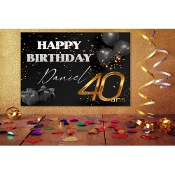 Banderole thème Happy Birthday