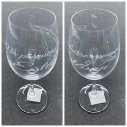 Gravure Flûte Cristal Communion/Confirmation