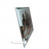 Cadre photo en verre contours miroir 