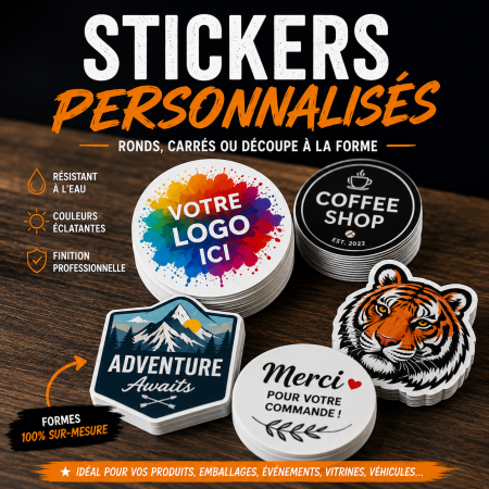 Stickers personnalisés sur mesure