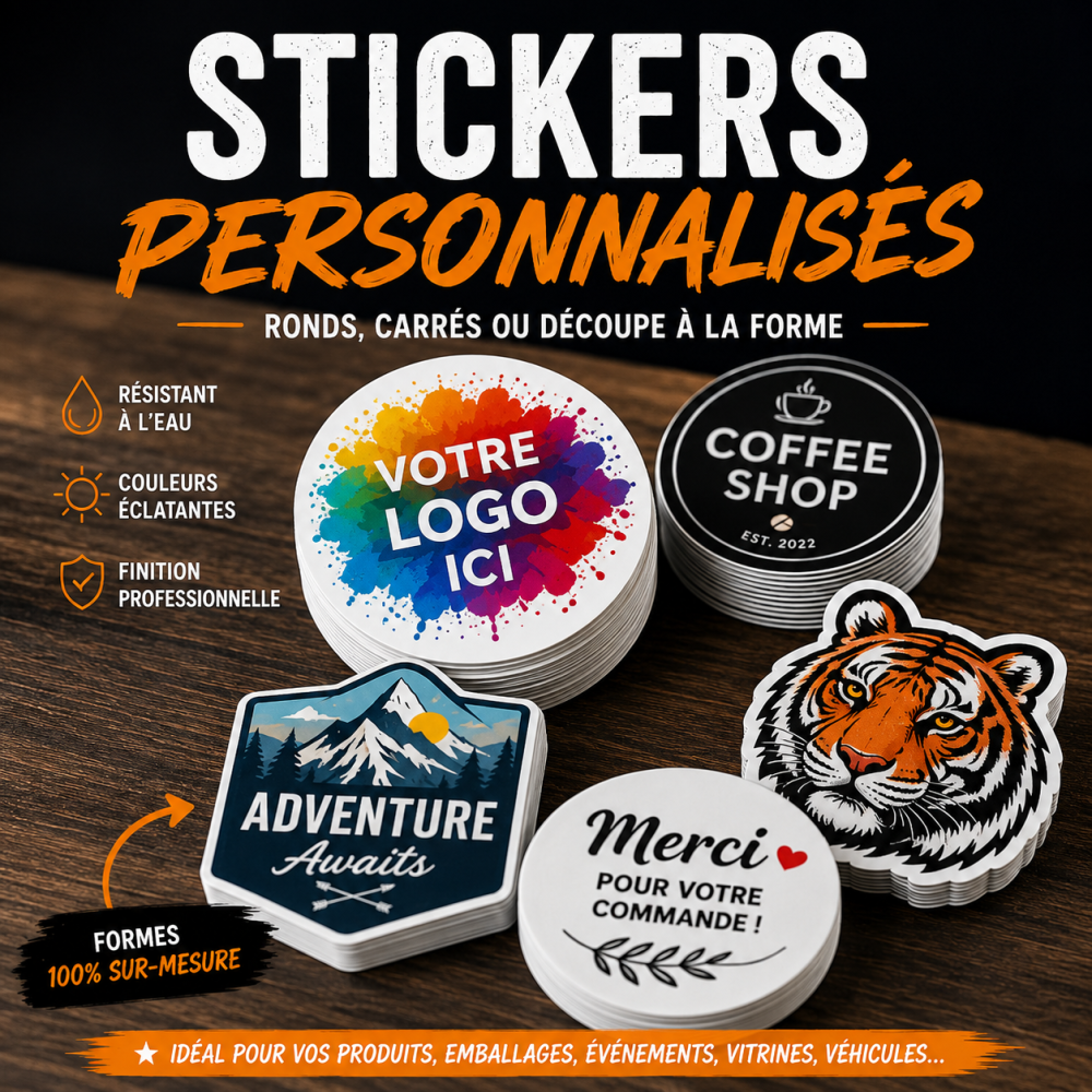 Stickers personnalisés sur mesure