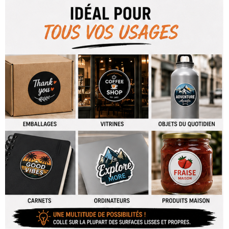 Stickers personnalisés sur mesure