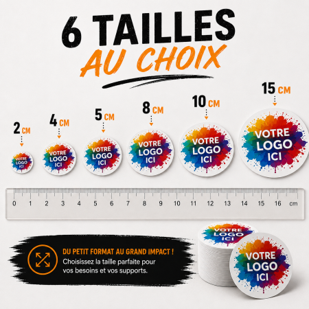 Stickers personnalisés sur mesure