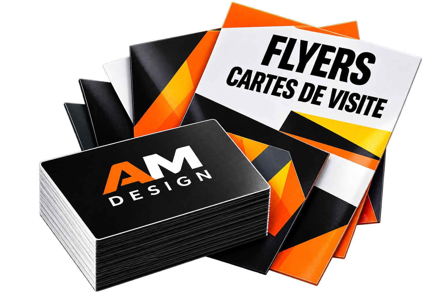 Cartes de visite et flyers AM Design