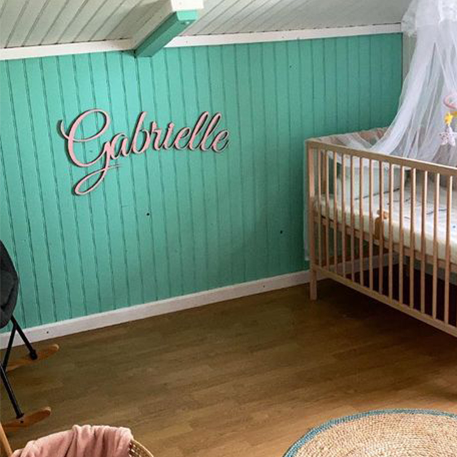 Prénom mural en bois personnalisé